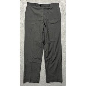 Ralph Ralph Lauren Dress Pants Mens 36x32 Gray Glen Plaid Stretch Slacks Trouser